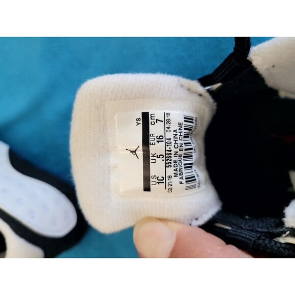 Nike Air Jordan 13 Retro Infant Crib Shoes Size 1C No. 552664-104 - Picture 8 of 10